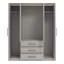 Cleverton Tellys 4 Door 3 Drawer Wardrobe with Mirror-121039415