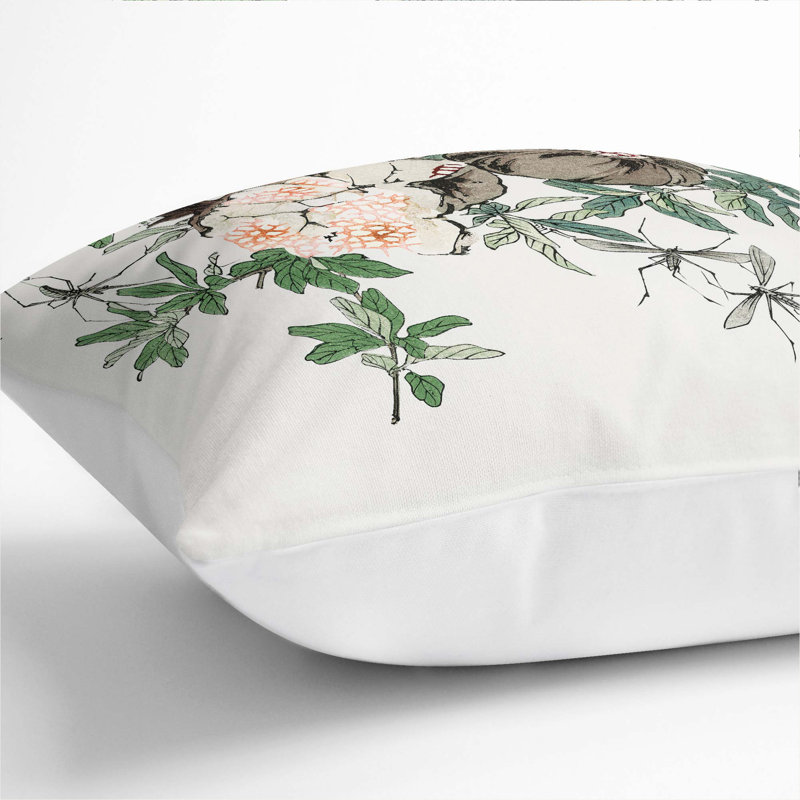 Square Throw Cushion, 55cm H x 55cm W x 20cm D, White