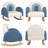 Armenta Kids 9.5'' Rocking Chair and Ottoman-1095946739