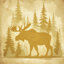 Orignal en forêt Housses de couette-125062722-135987059