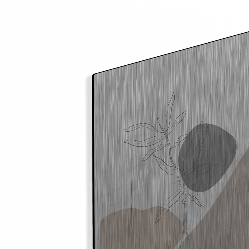 «George Minimal Plants» de George Oliver par Sabrina Balbuena, art mural en métal