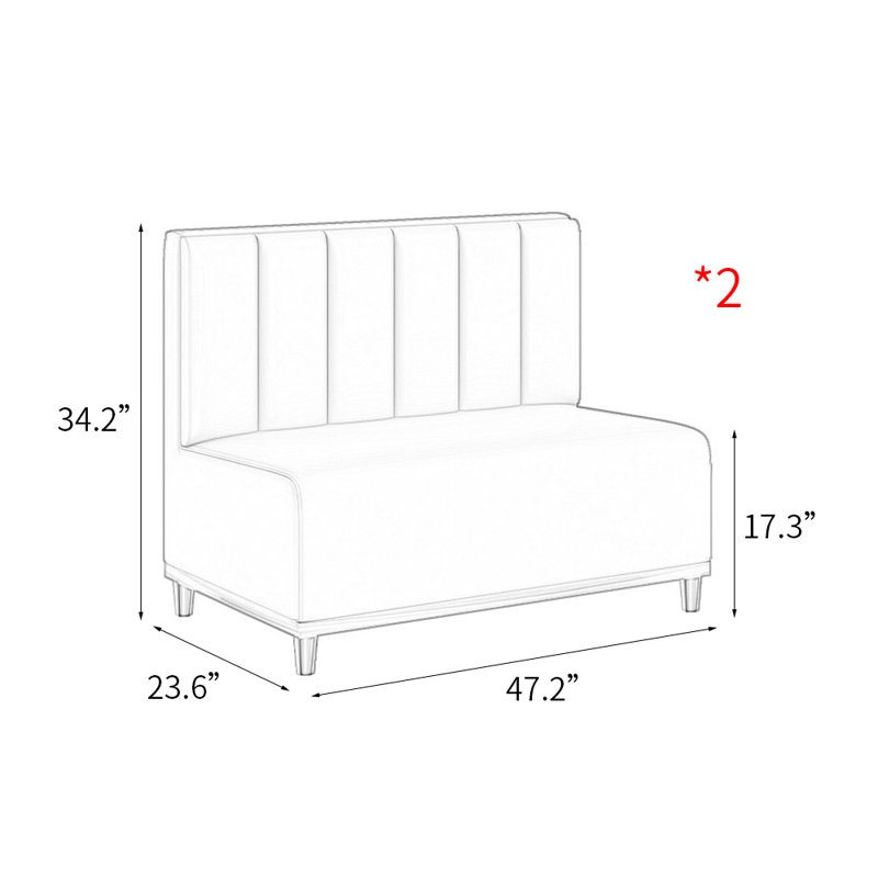 Banc rembourré en similicuir, Vert