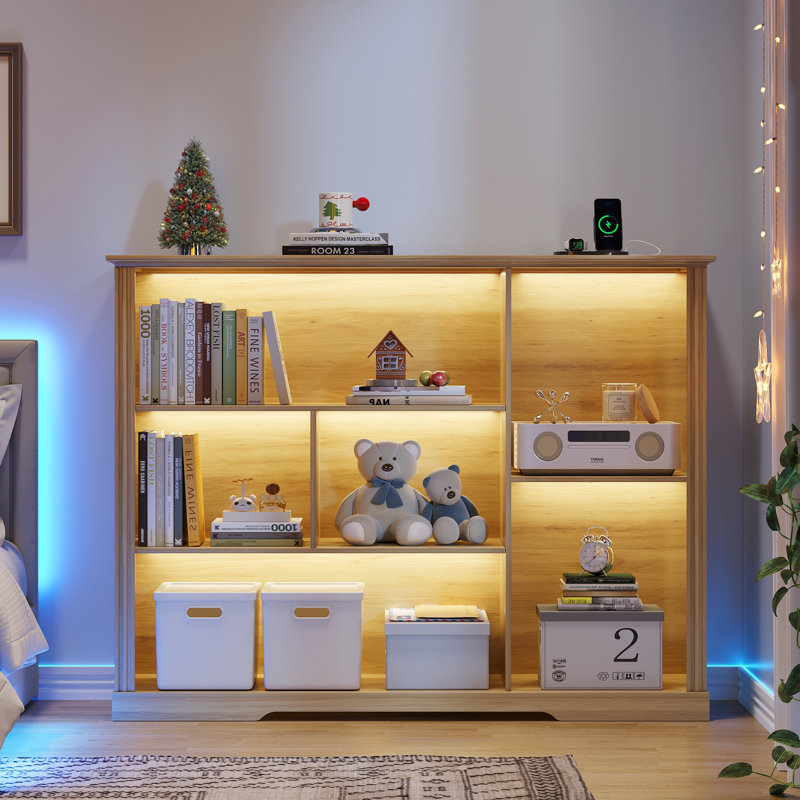 101.6cm H x 120cm W Bookcase, Oak