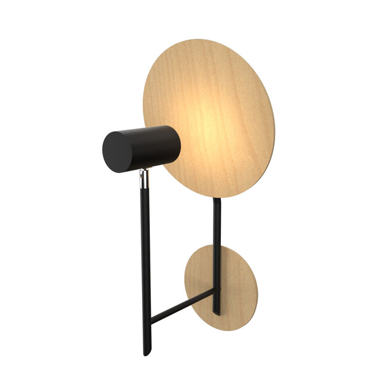 Dot Armed Sconce, Maple