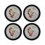 Zodiac Gemini Vegan Leather Round Pebble Placemat-49304906