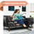 Caiya 81'' Faux Leather Convertible Sofa-168846052