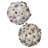 4" Glass Beaded Shell Orb