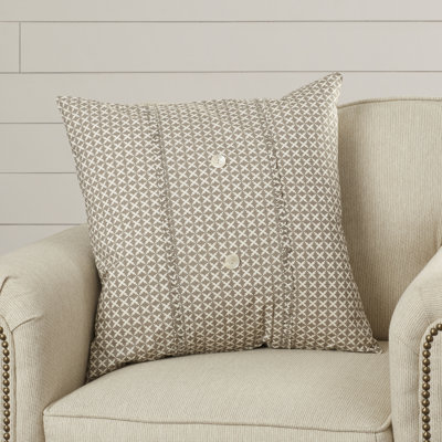 Charleston Embroidered Cotton Throw Pillow