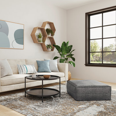 Large Square Coffee Table Pouf