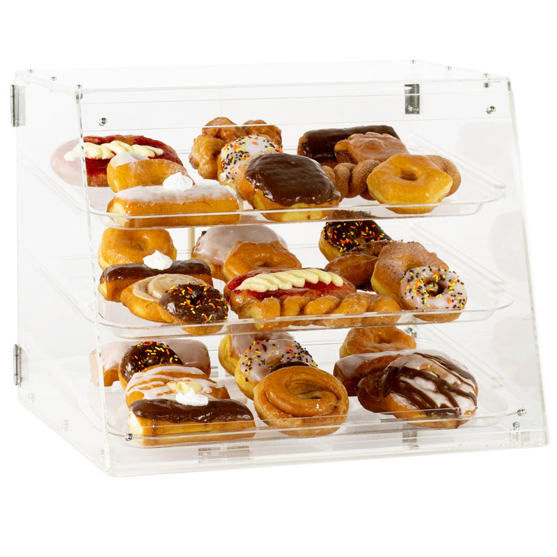 Modern Polished Acrylic Tiered Pastry Tray Display