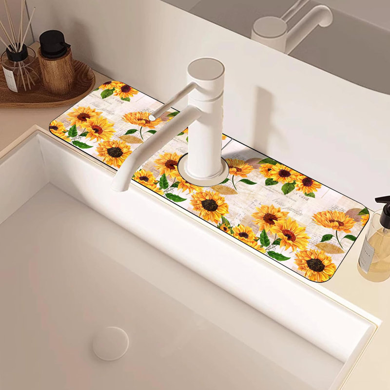 Sink Faucet Absorbing Mat