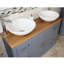 Oahu 1230mm Double Bathroom Vanity with Vessel Stone Basin-1861058179