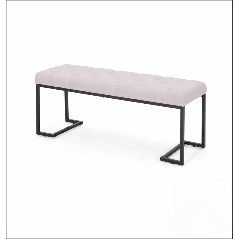 Upholstered Button Tufted Bench, and Simple design, comfortable and durable, multi-functional bench
