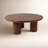 Faustine Round Mango Wood Coffee Table-1340437105