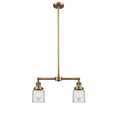 Cloche - 2 lumières pour îlot de 21 po