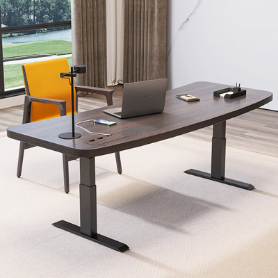 Smoky color Rectangular Manufactured Wood desks