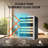 Whynter 24'' width 46 Bottle Dual Zone Built-In Wine Refrigerator