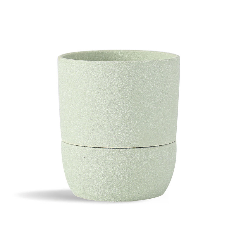 Pot d'arrosage automatique Urban Dweller - Petit modèle en céramique émaillée couleur sable - Intérieur/Extérieur