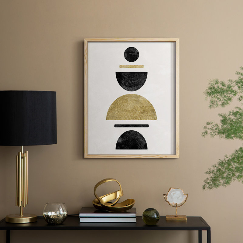 Modern Stack Framed Print - Solid Wood