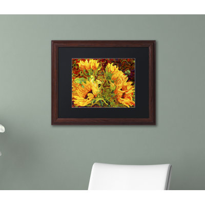 «Four Sunflowers» par Mandy Budan - reproduction d'art sur toile