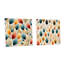 Wabbaseka - Ensemble de 2 verres muraux abstraits en acrylique-103928177