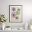 Asian Woodblock Snowflakes Framed