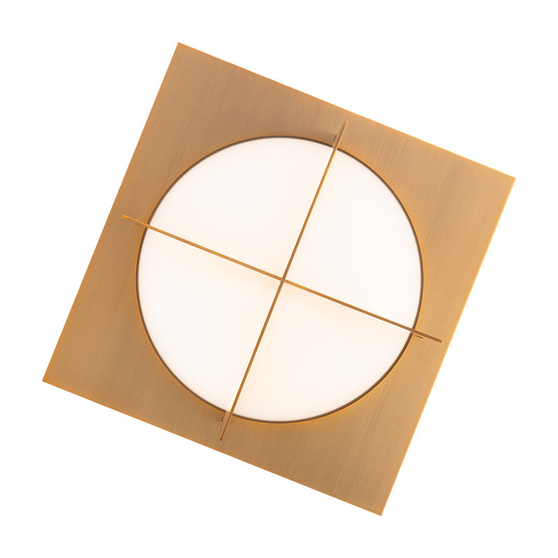 Echelon 1 - Light LED Flush Mount, Aged Brass