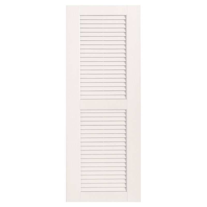 Paire de volets à persiennes droites, Blanc, 49 po, 18 po