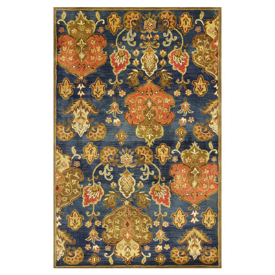 Blarwood Hand Tufted Wool Geometric Indoor Rug