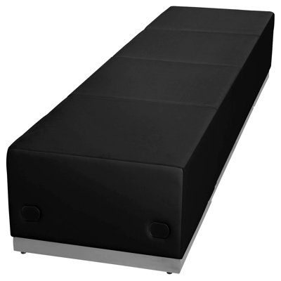 Configuration de réception modulaire Hercules 4 PC LeatherSoft avec dossier et siège tendus
