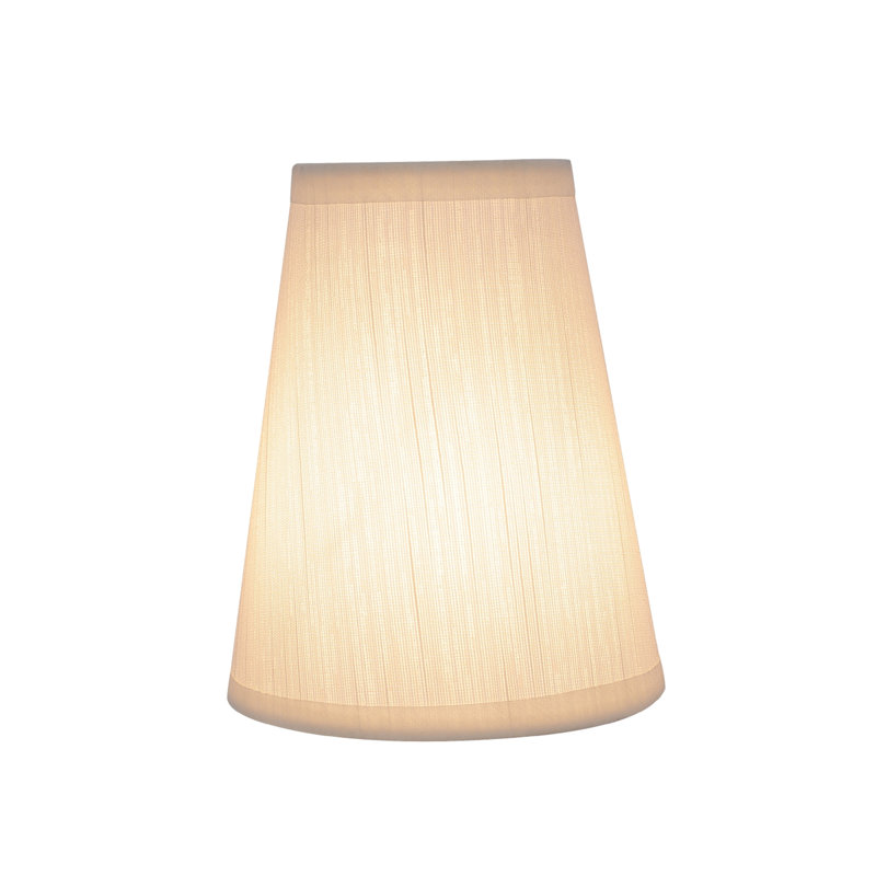 Off-White Gauze Textured Fabric Empire Lamp Shade Set