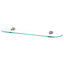 Infinity 1 Piece Metal and Glass Bracket Shelf