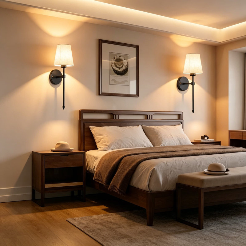 Ensemble de deux appliques murales à piles avec télécommande, luminaire mural sans cordon à intensité variable avec abat-jour en tissu, 3 modes de couleurs et réglages RVB, pour le salon de la chambre à coucher, y compris les ampoules