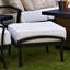 Chaise de patio pivotante avec coussins Millom-1212314532