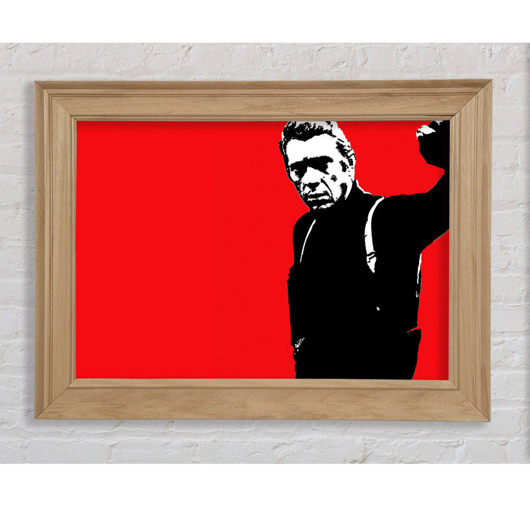 Steve Mcqueen Rot - Einzelner Bilderrahmen Kunstdrucke