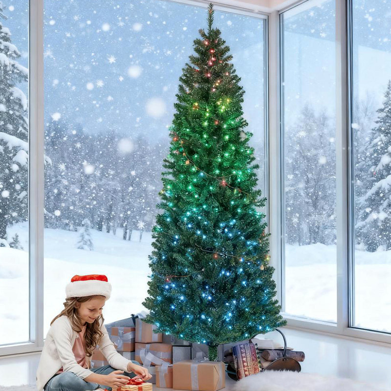 Arbre de Noël artificiel 7 pi, H 7 pi