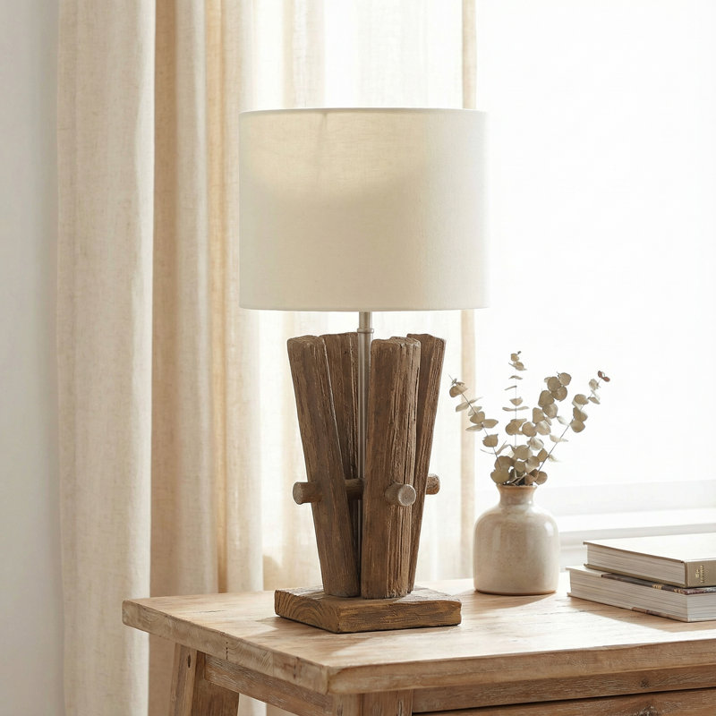 Nakia Solid Wood Table Lamp