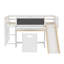 Lit mezzanine simple bas avec bureau Hassam par Harriet Bee