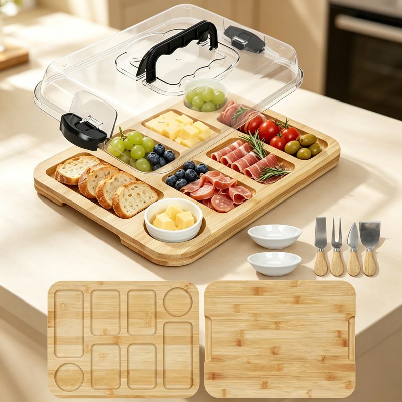 East Urban Home Bamboo Cheese Board