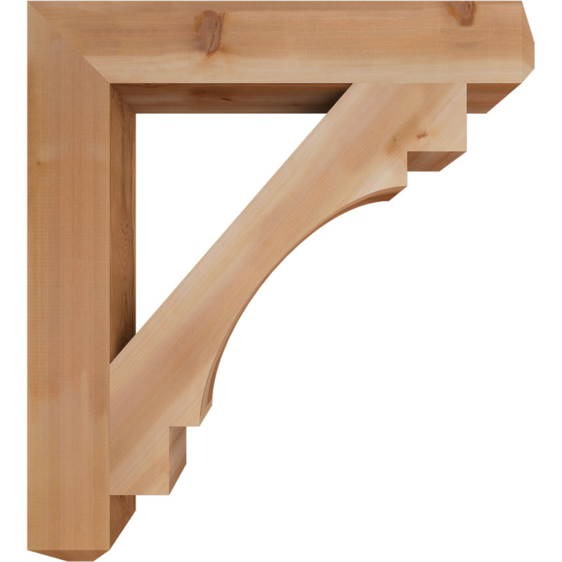 Support l 5 1/2 po x P 38 po x H 42 po Merced Craftsman, cèdre rouge de l'Ouest, Cèdre rouge, H 42 po x l 5,5 po x P 38 po