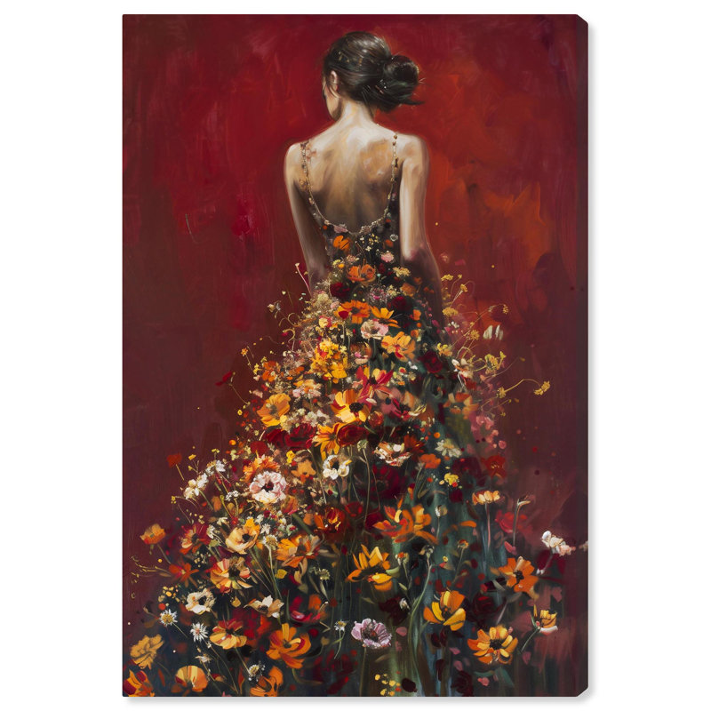 Fall Bloom Canvas Motivational Quote Art, 24" x 16"