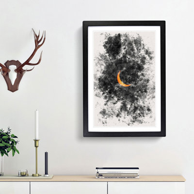 Partial Solar Eclipse - Picture Frame Painting Print
