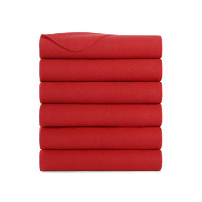 Arkwright Ultra Soft Cozy Polar Fleece 50x60 Throw Blankets - Pack of 6