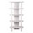  71" Catalina Fluted Wood Etagere, Cream