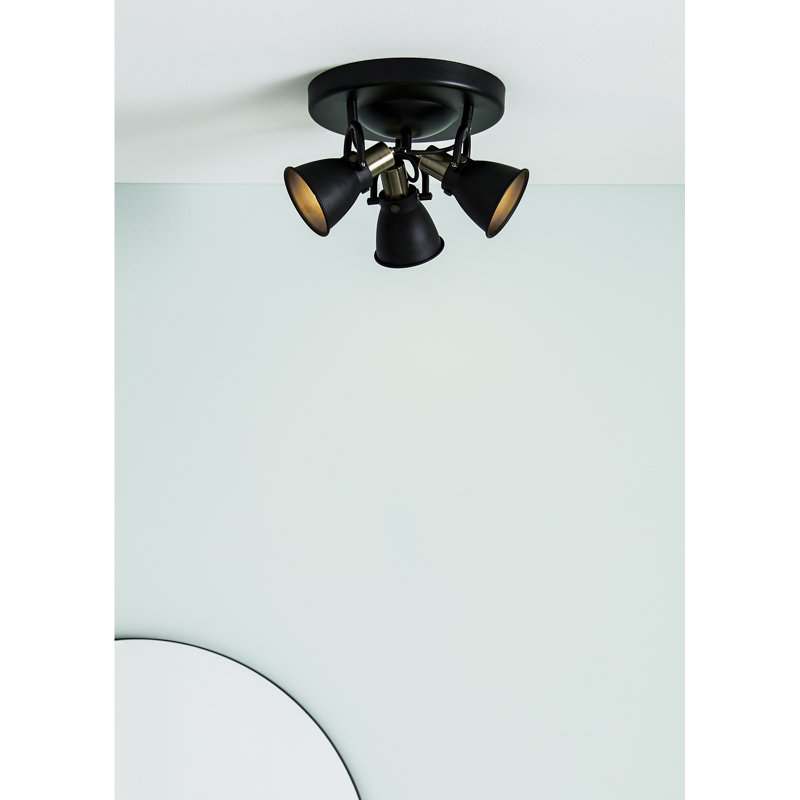 Paddy Spotlight, Black/Brushed Brass