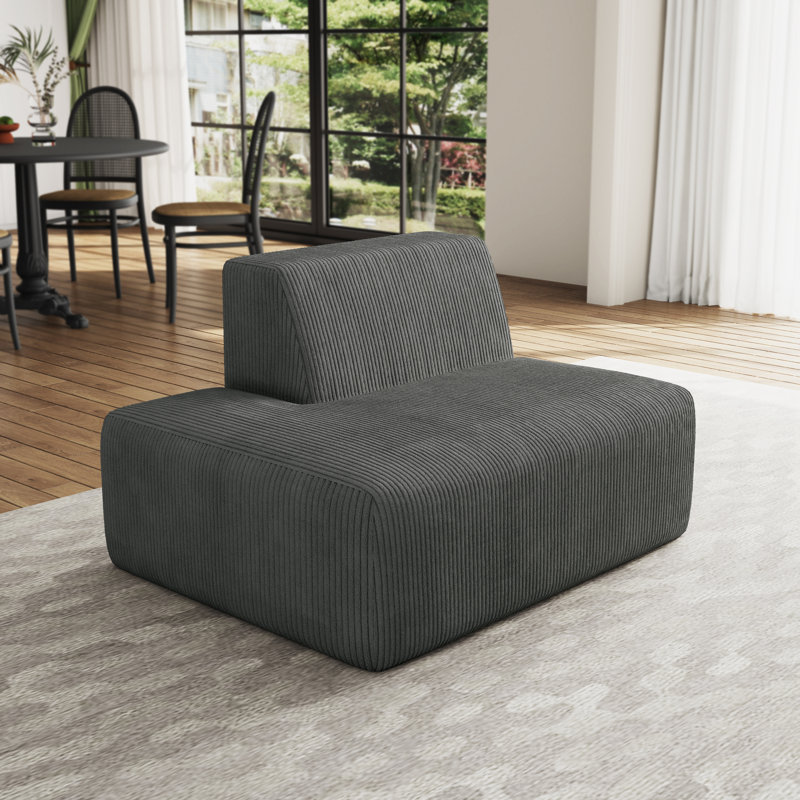 Berlare 128.8Cm Wide Side Chair, Grey