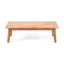 Ensemble de causeuse + table basse pour le salon - Canapé en bois de teck avec un design moderne, un style compact pour le salon, un appartement et de petits espaces
