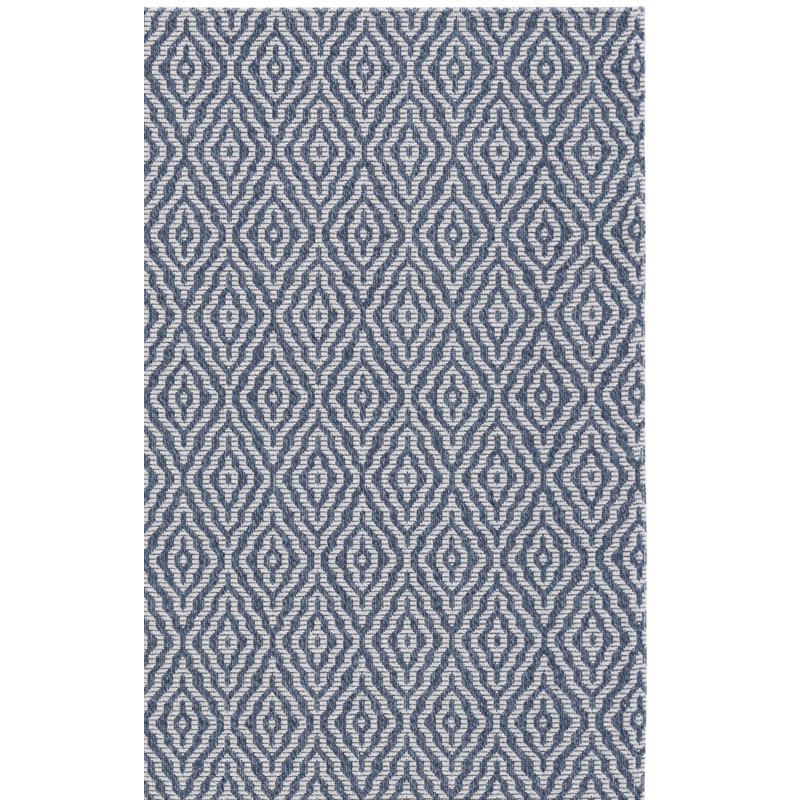 Tapis gris clair en coton Martha Stewart, Rectangle 6 pi 7 po x 9 pi