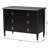Baxton Studio Tamra Black Wood Chest With Drawers - Bedroom Storage Unit With Metallic Accents, 6-Drawer Modern Transitional Bedroom Storage Solution