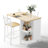 Industrial Style 3 Pieces Counter Height Dining Room Set With Storage Shelves, 41.3'' L Rectangular Small Kitchen Table With 2 Chairs For Compact Kitchen, Dining Room, Living Room And Breakfast Nook-666854242-666854240